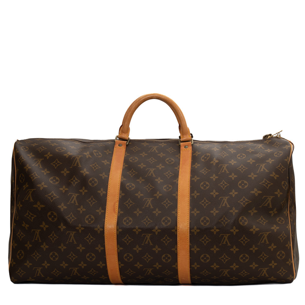 Keepall 60 Vintage en toile monogramme marron