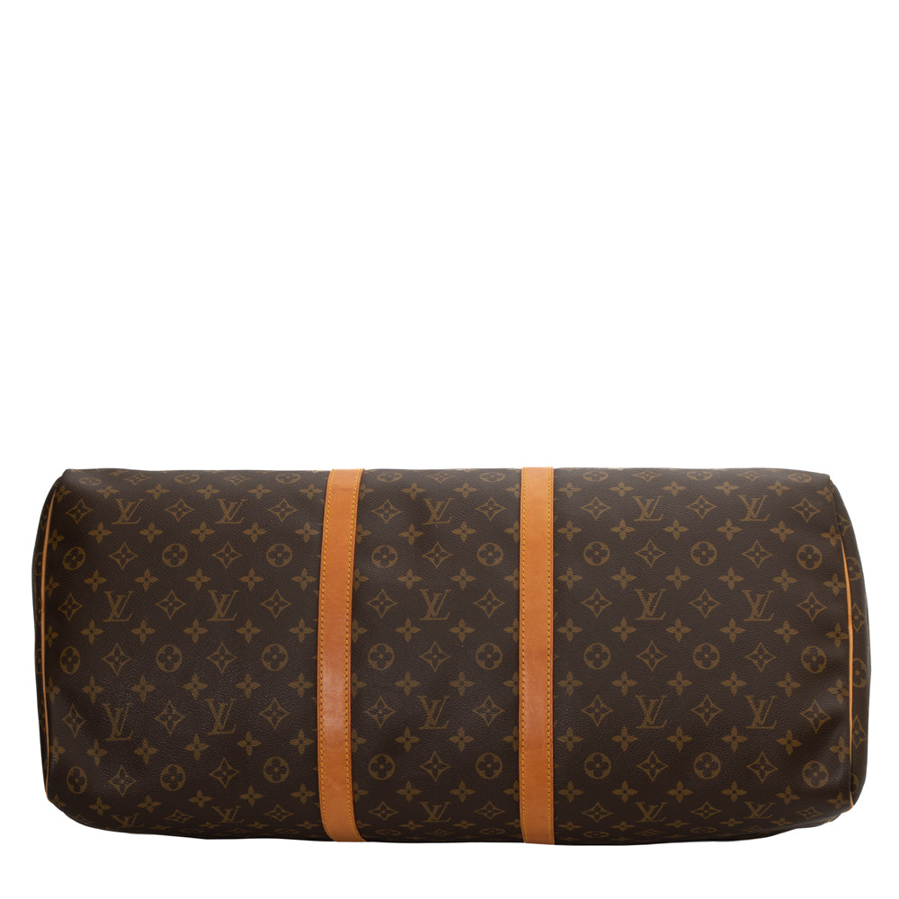 Keepall 60 Vintage en toile monogramme marron