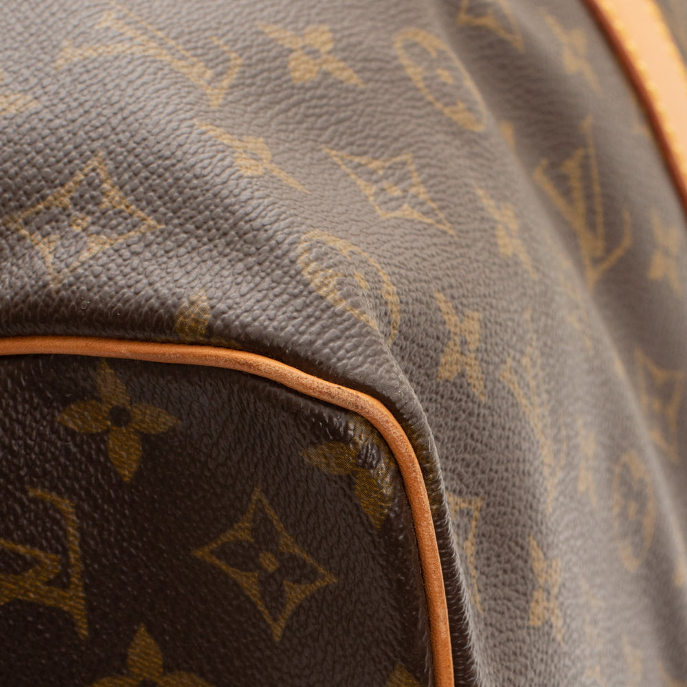 Keepall 50 Vintage en toile monogramme marron