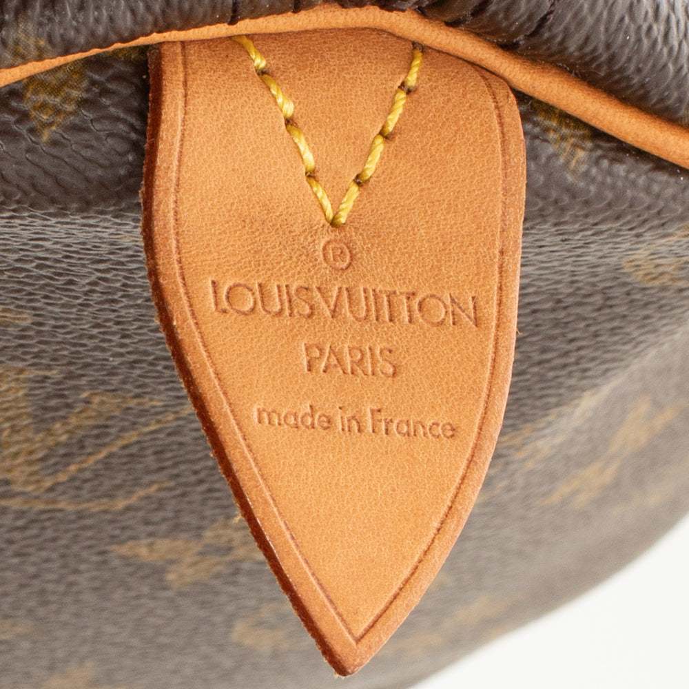 Keepall 50 Vintage en toile monogramme marron