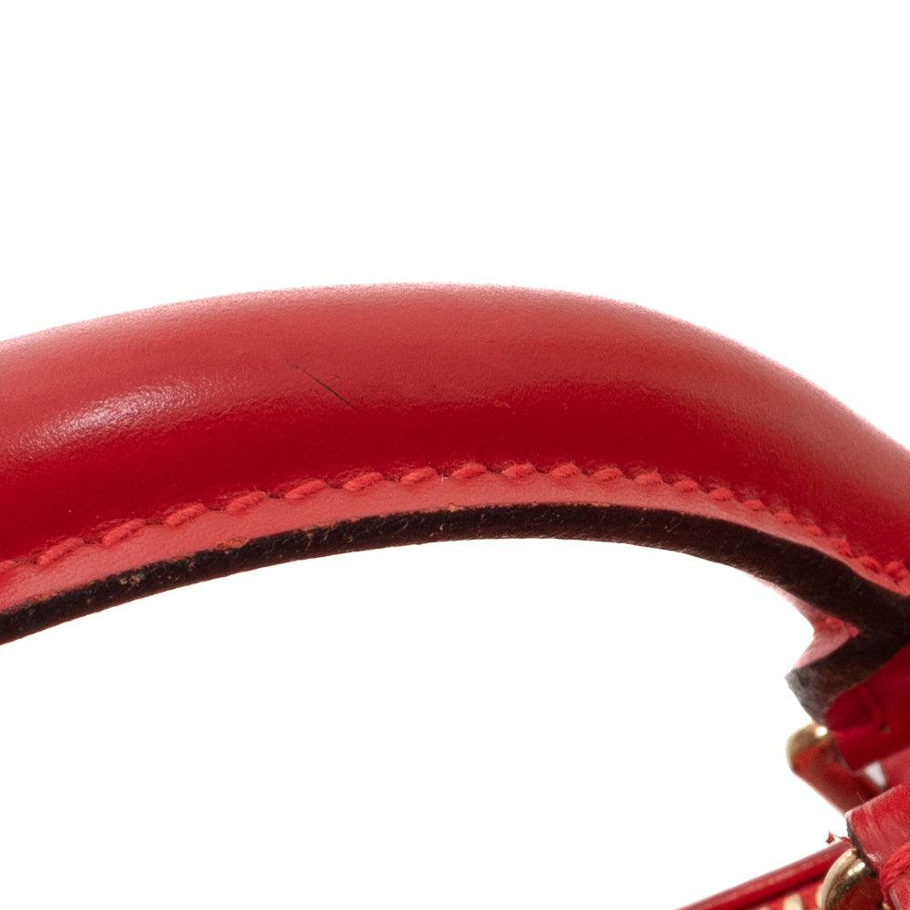 Keepall 45 Vintage en cuir épi rouge