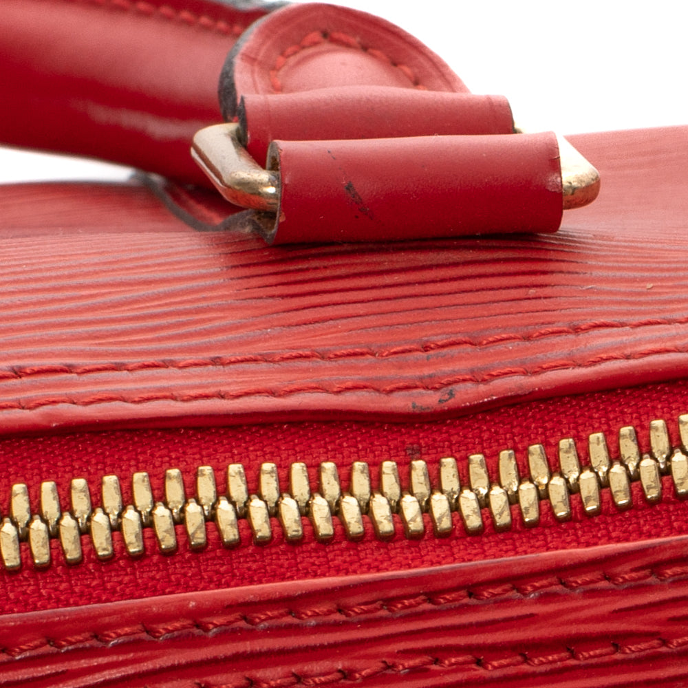 Keepall 45 Vintage en cuir épi rouge