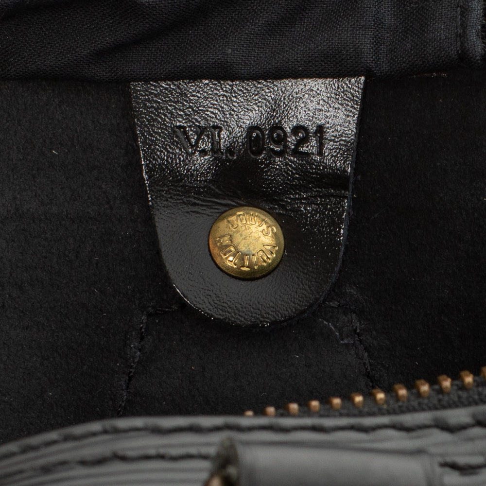 Keepall 45 Vintage en cuir noir