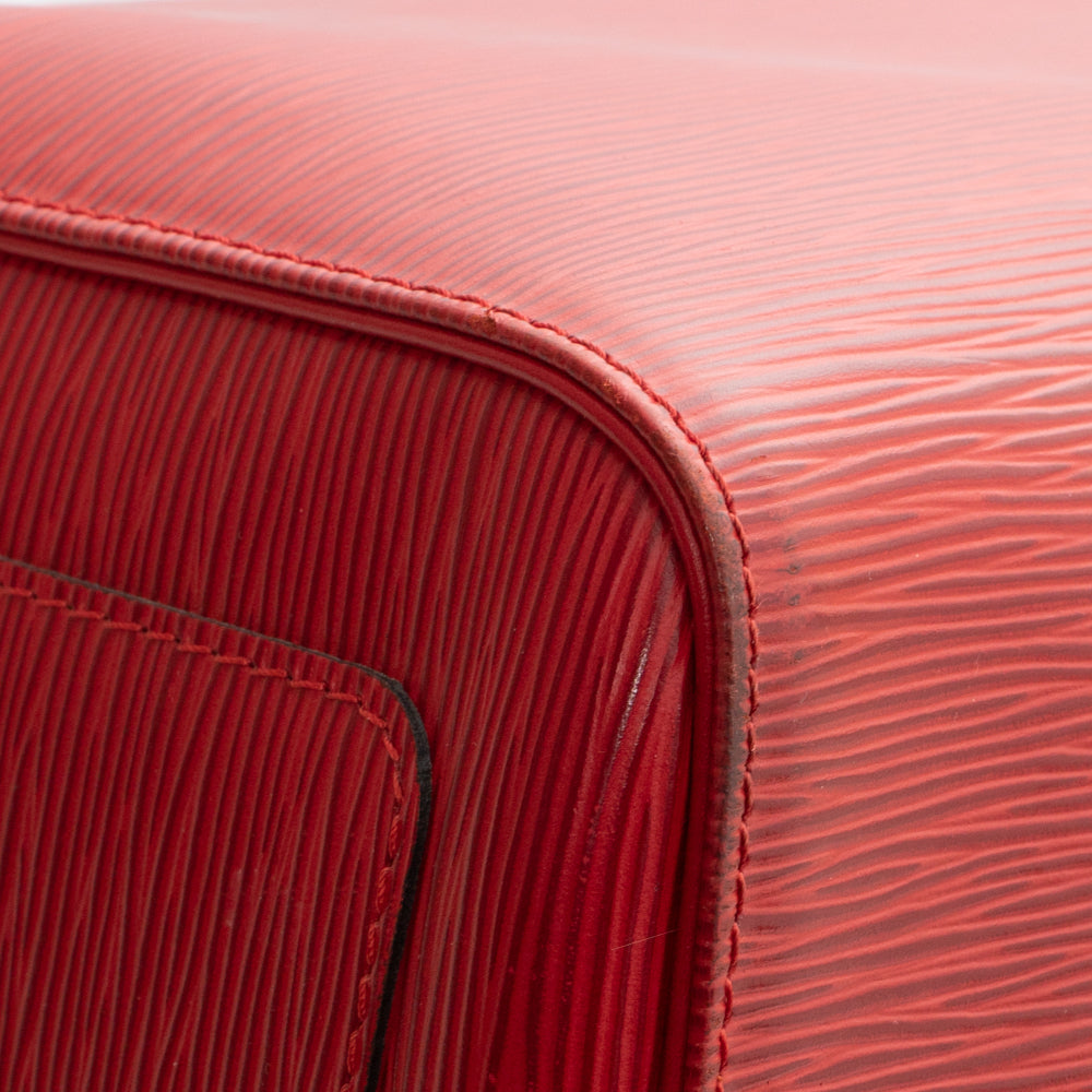 Keepall 50 Vintage en cuir épi rouge