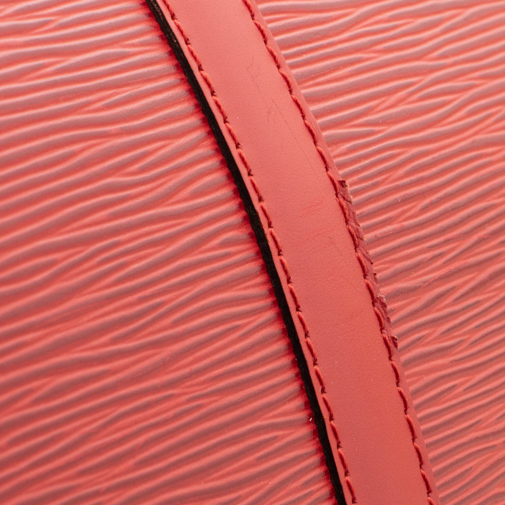 Keepall 50 Vintage en cuir épi rouge