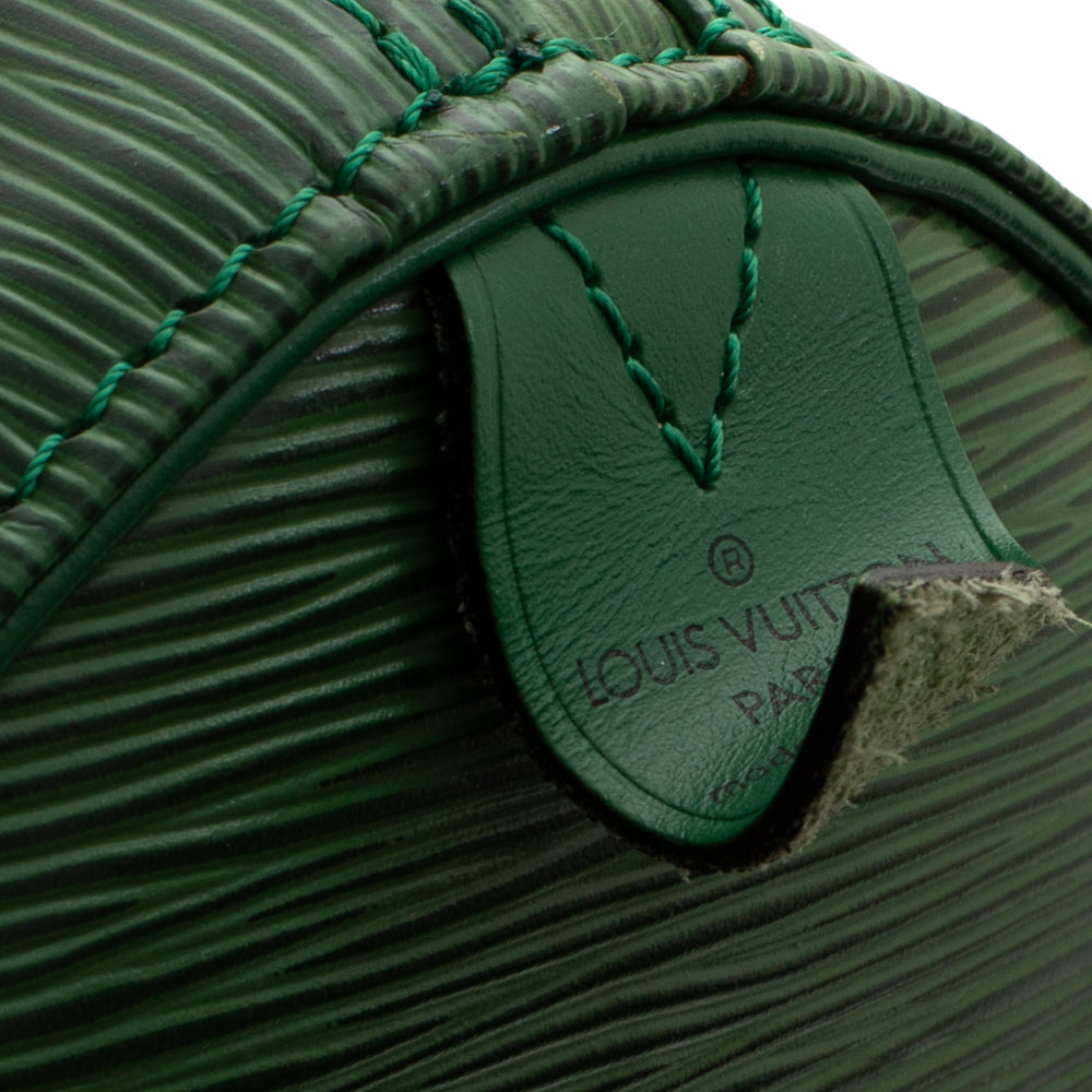 Keepall 50 Vintage en cuir épi vert