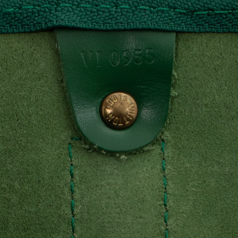 Keepall 50 Vintage en cuir épi vert