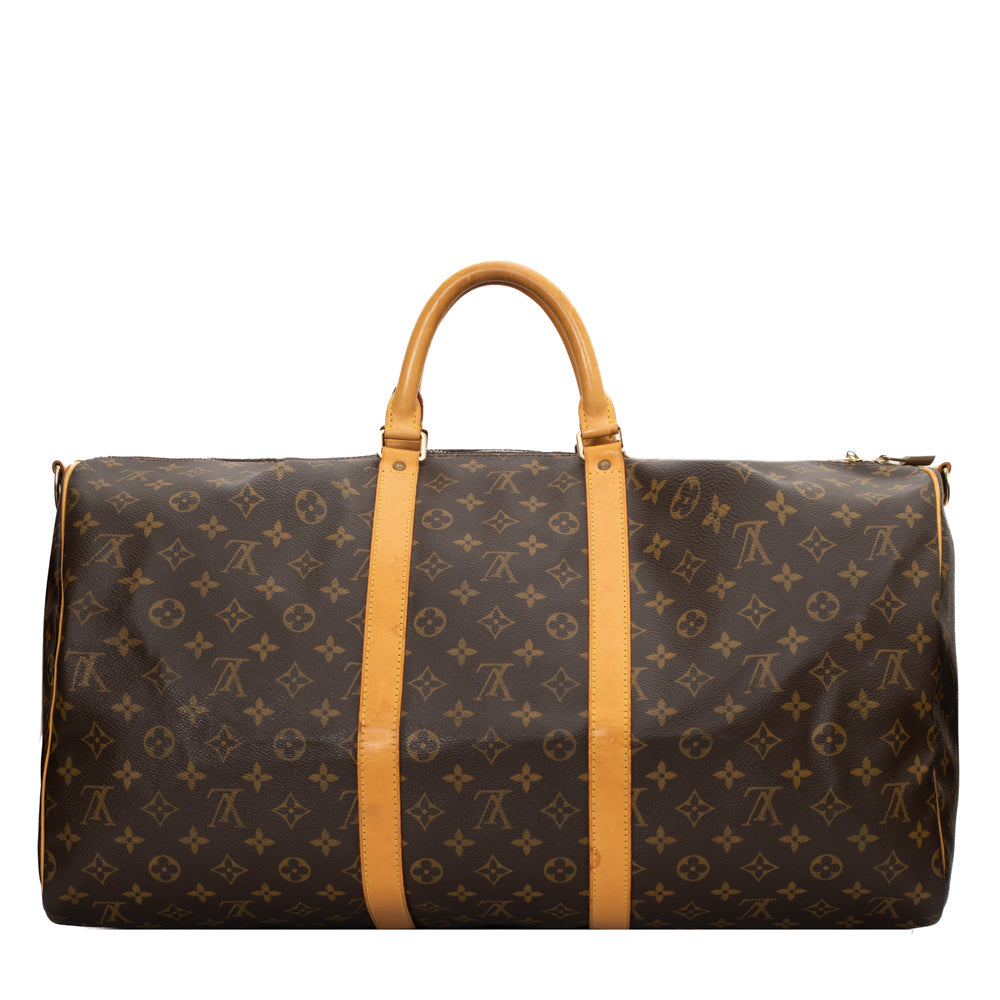 Keepall 55 Vintage en toile monogram marron