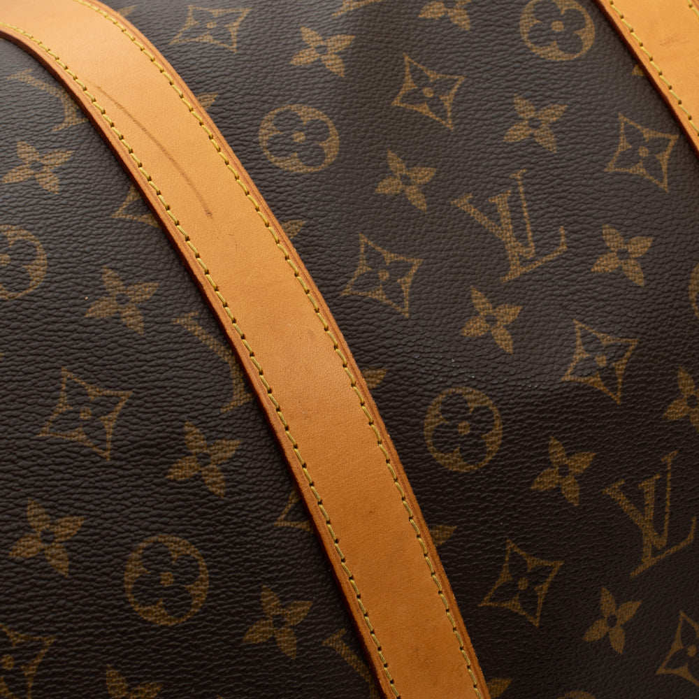 Keepall 55 Vintage en toile monogram marron