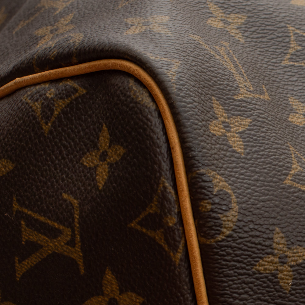Keepall 55 Vintage en toile monogram marron