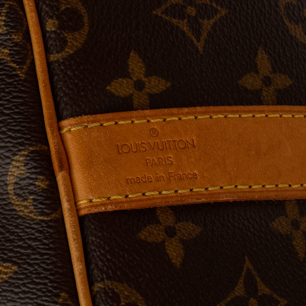 Keepall 55 Vintage en toile monogram marron