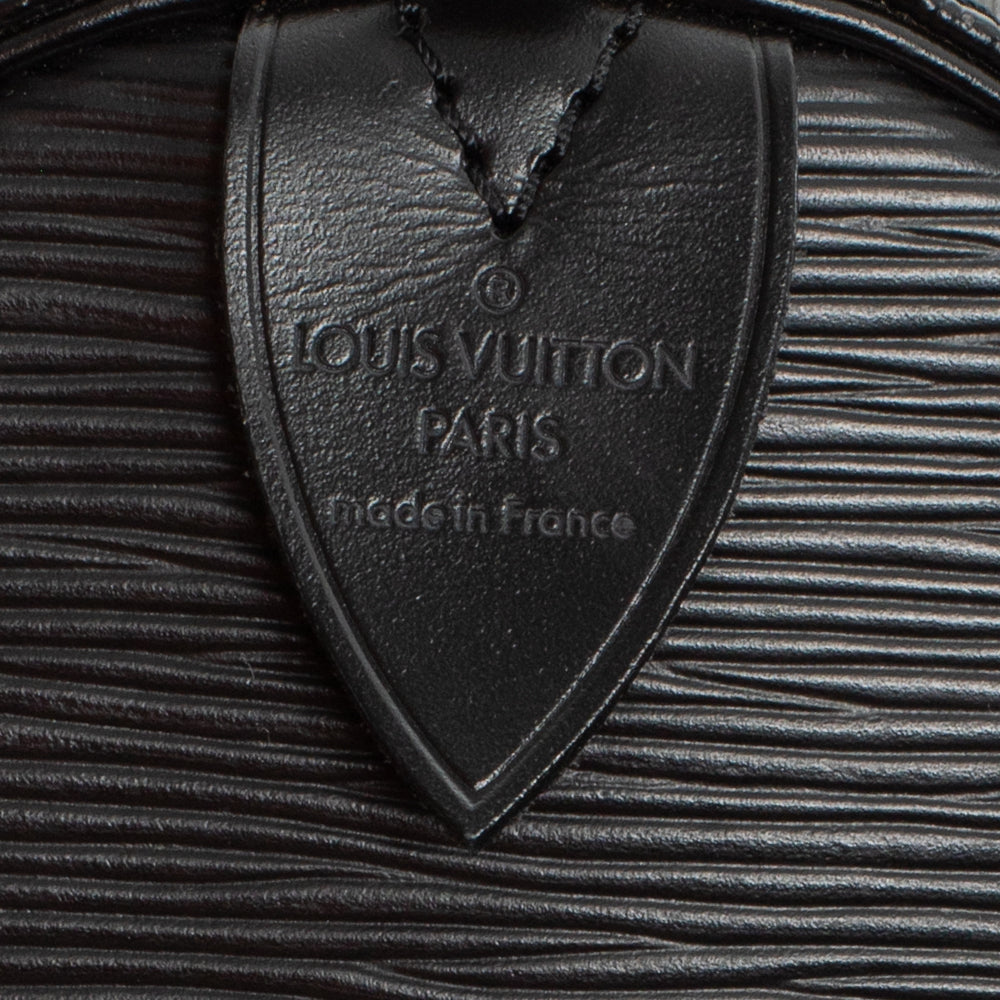 Keepall 50 Vintage en cuir épi noir