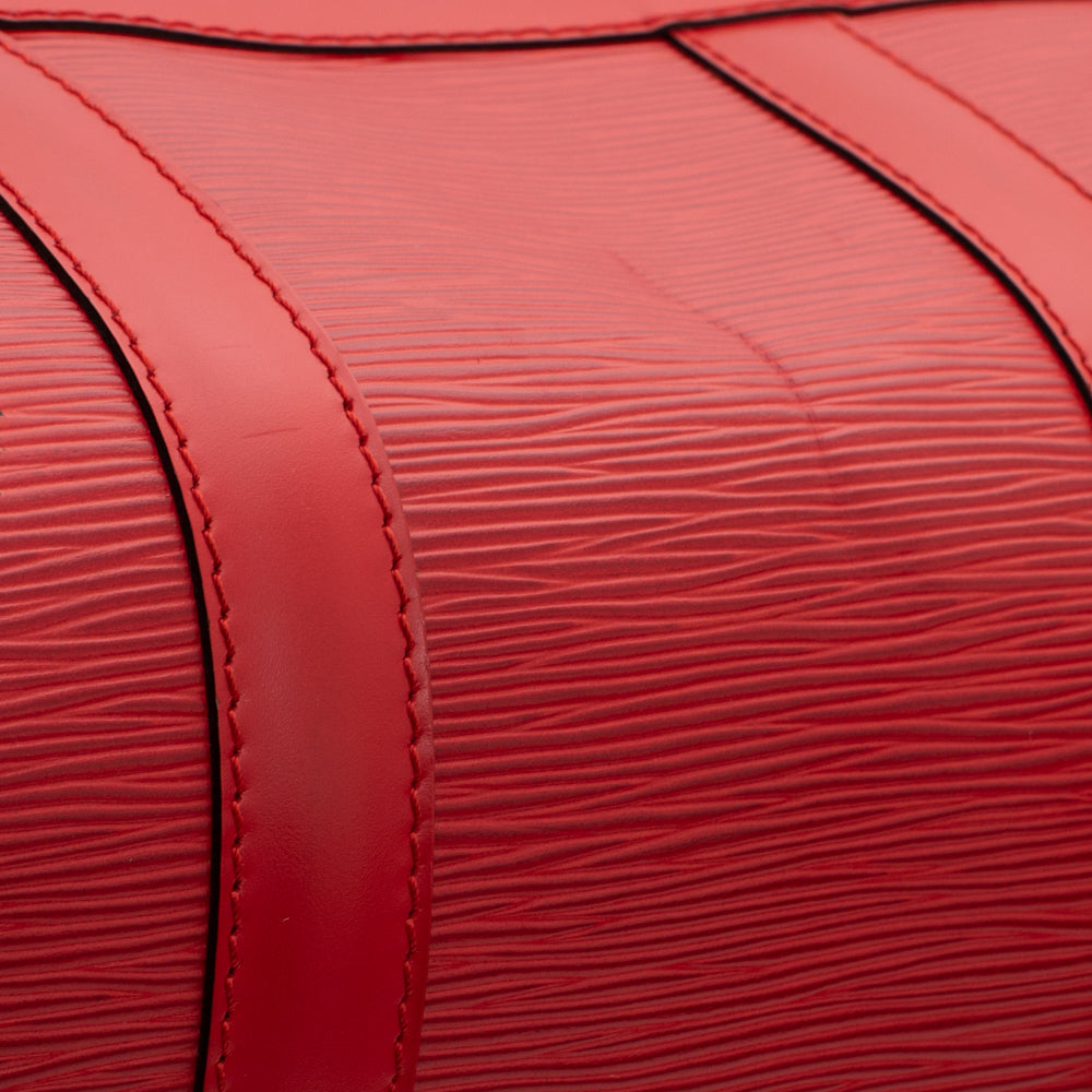 Keepall 45 Vintage en cuir épi rouge