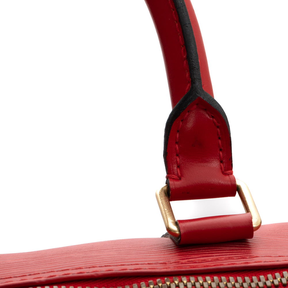Keepall 45 Vintage en cuir épi rouge