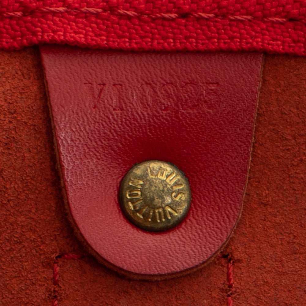 Keepall 45 Vintage en cuir épi rouge
