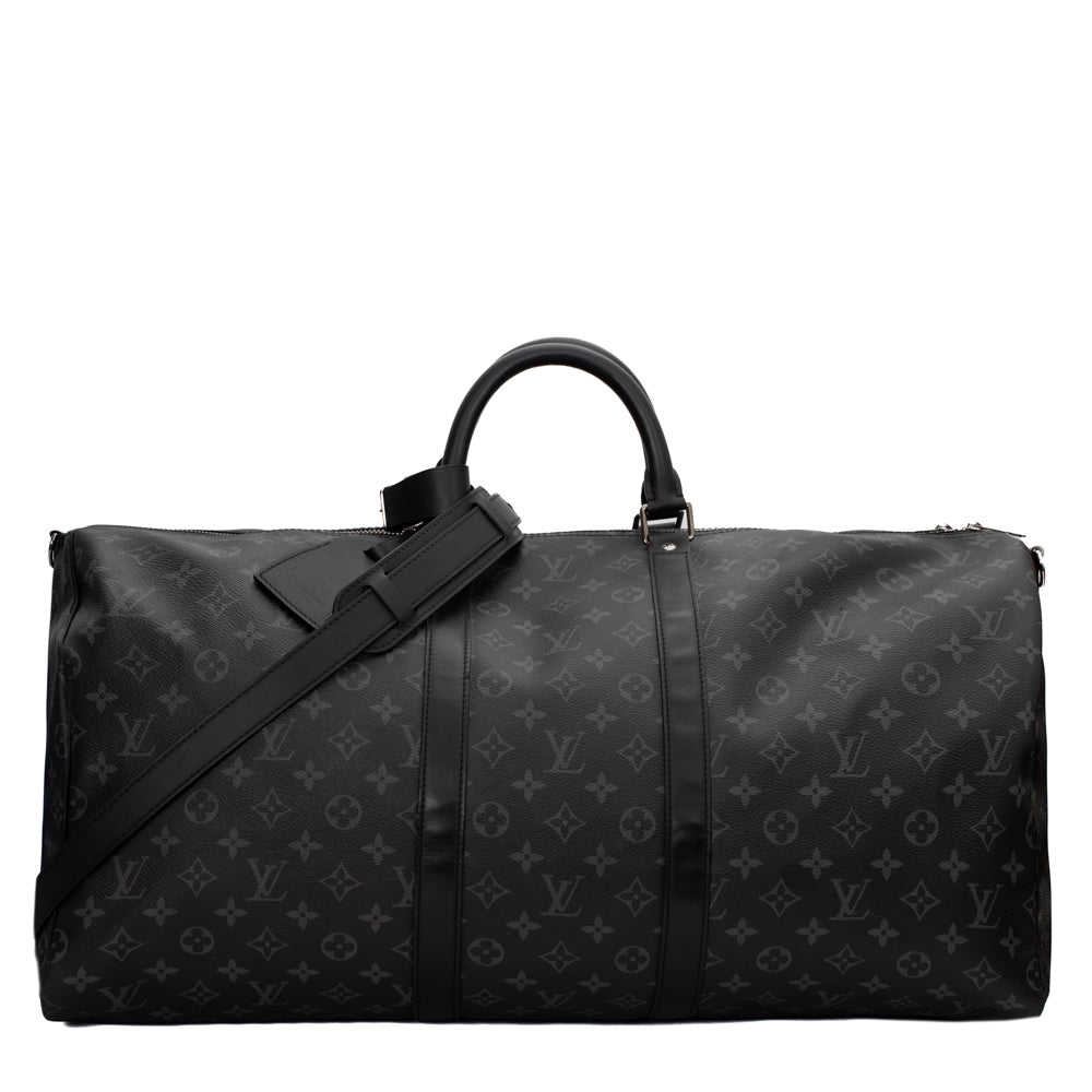 Keepall 55 en toile monogram noir