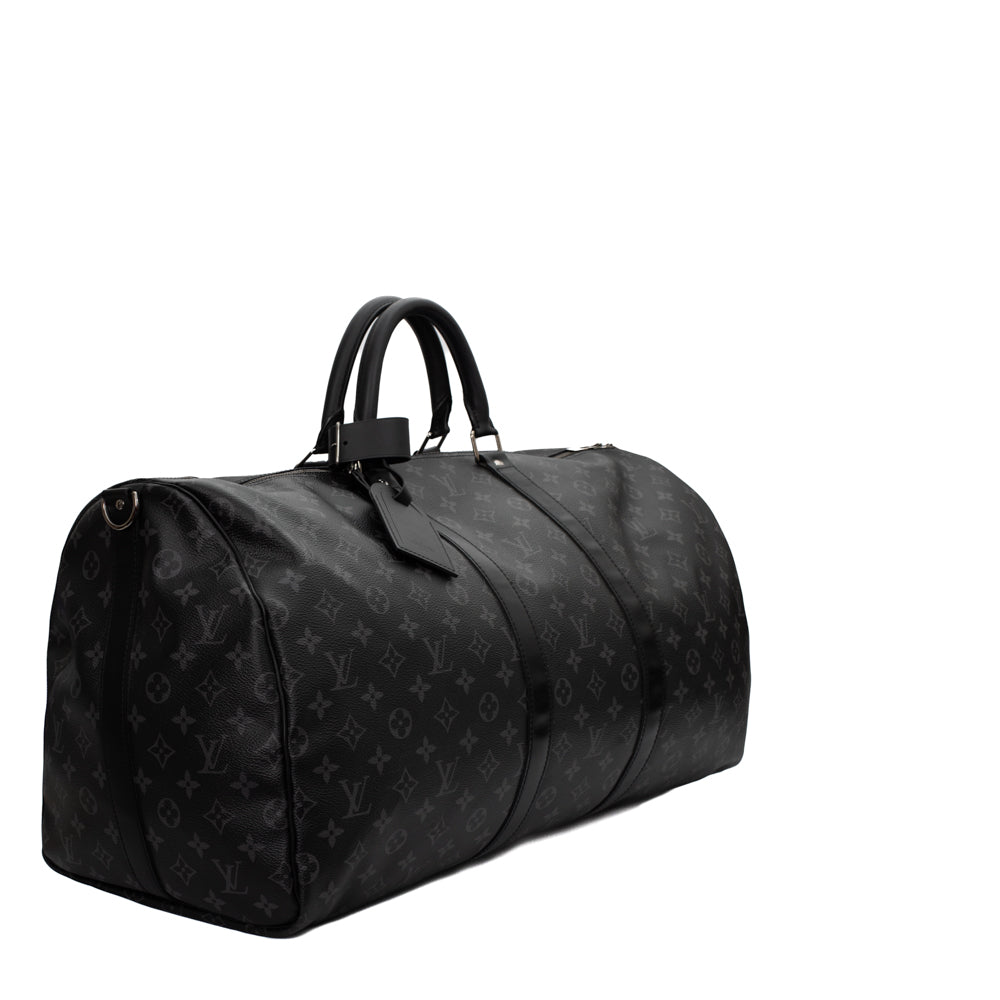 Keepall 55 en toile monogram noir