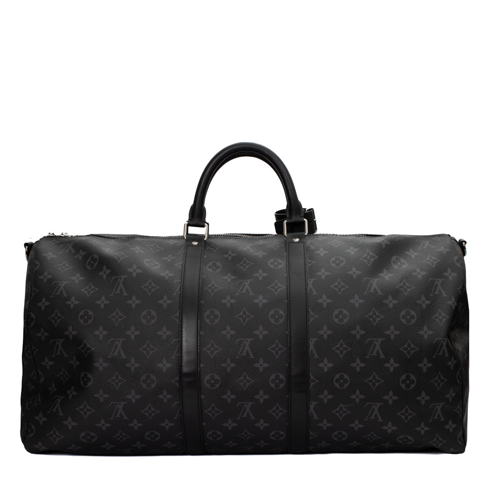 Keepall 55 en toile monogram noir
