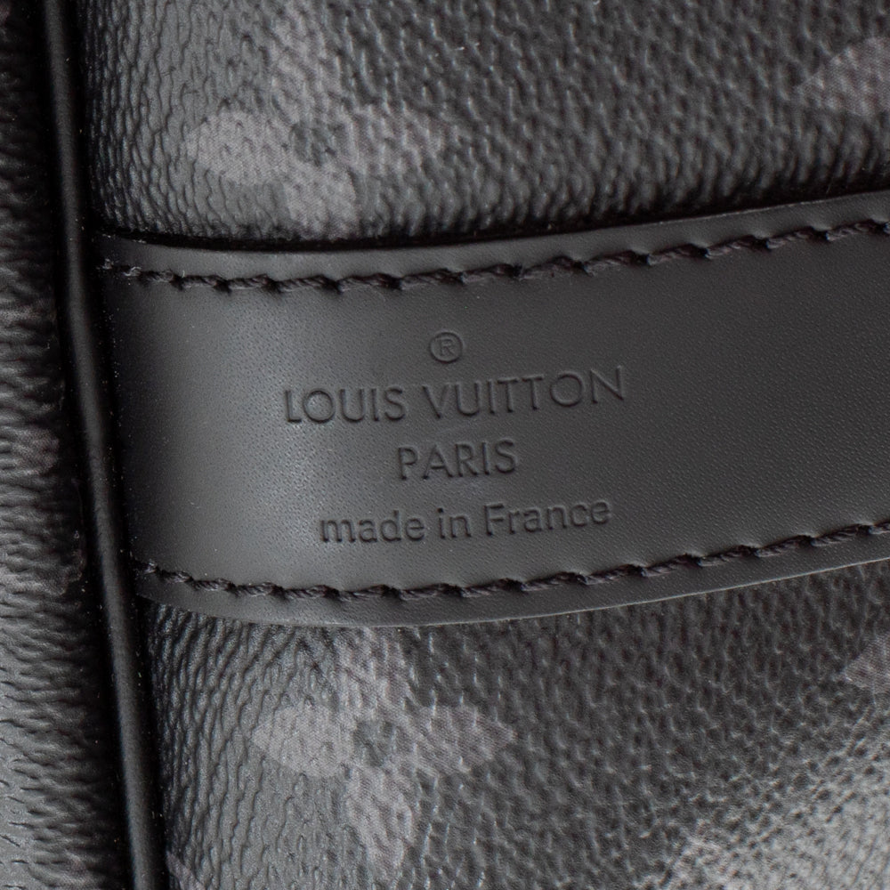 Keepall 55 en toile monogram noir