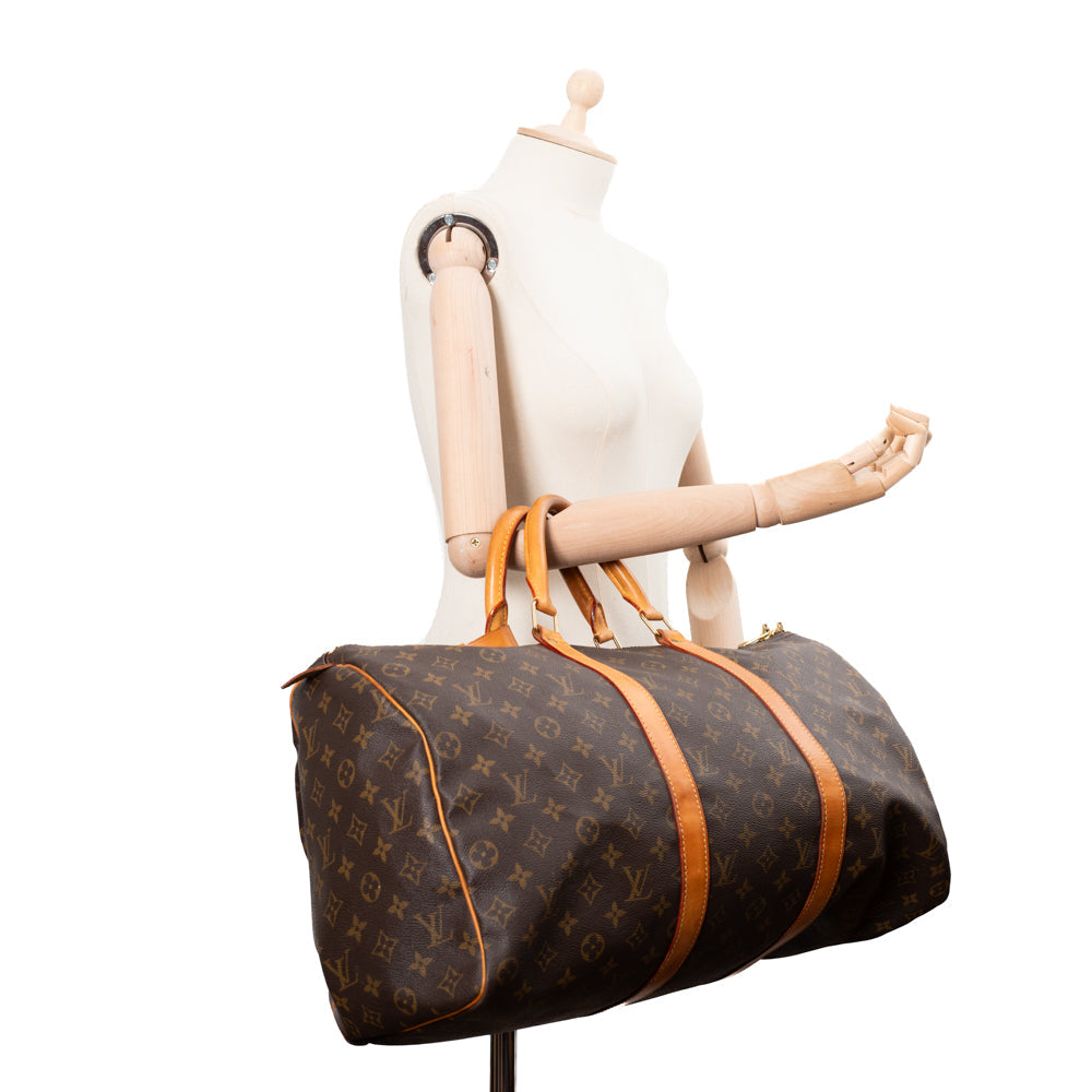 Keepall 50 en toile monogram marron