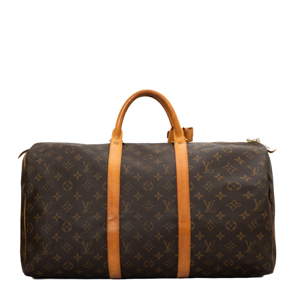 Keepall 50 en toile monogram marron