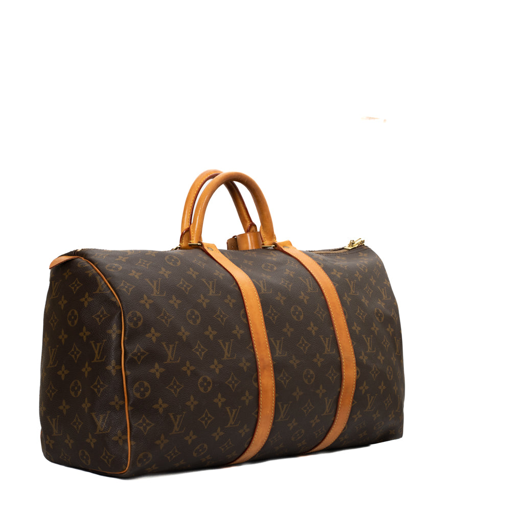 Keepall 50 en toile monogram marron