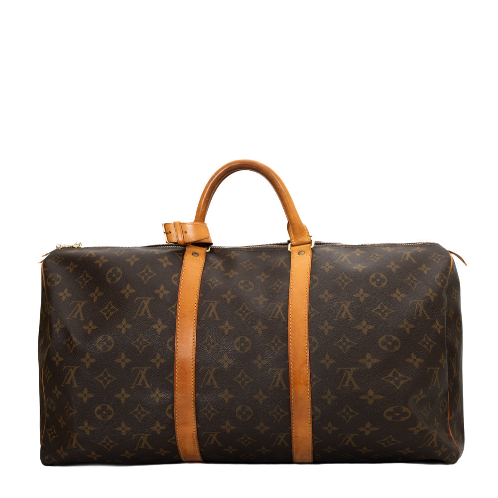 Keepall 50 en toile monogram marron
