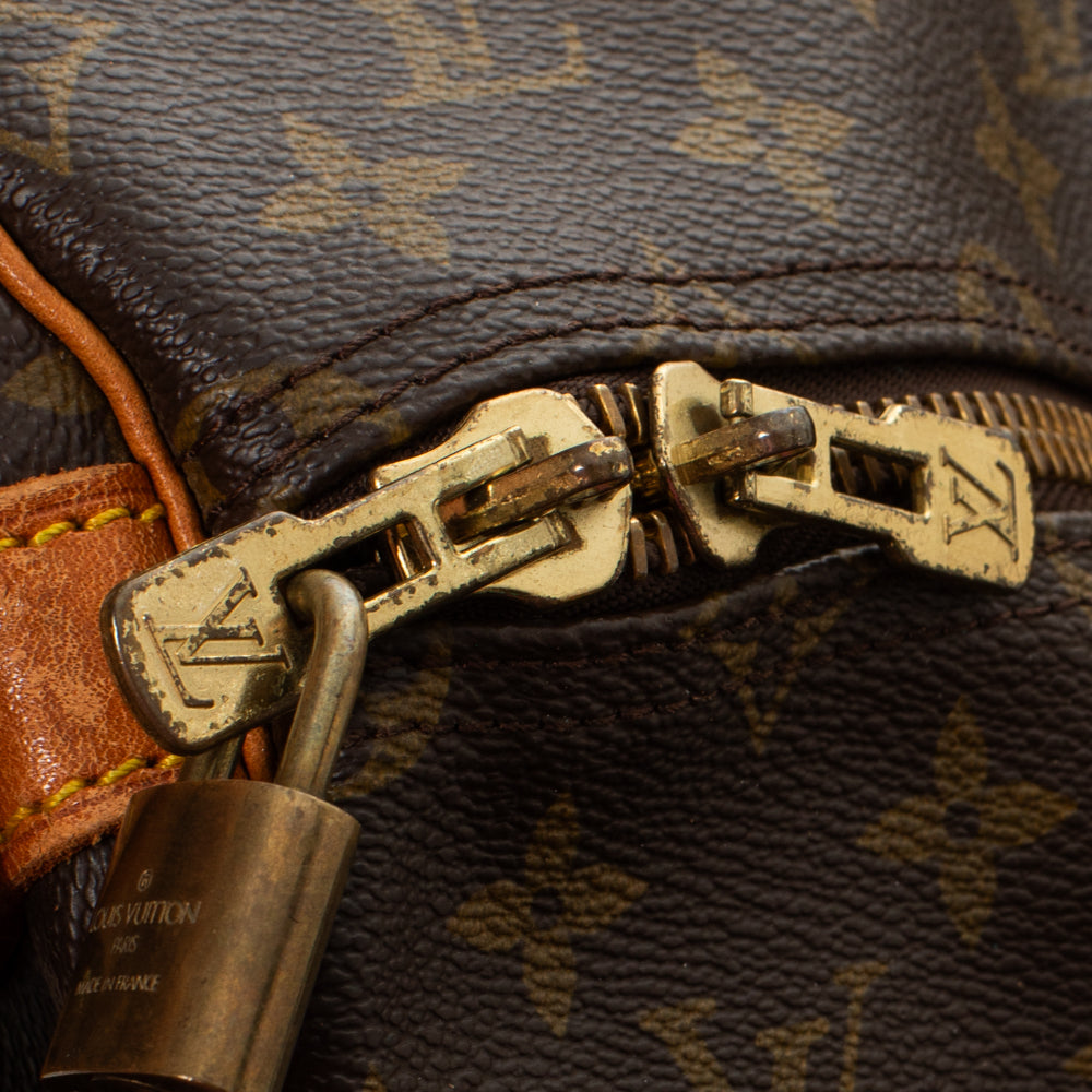 Keepall 55 Vintage en toile monogram marron
