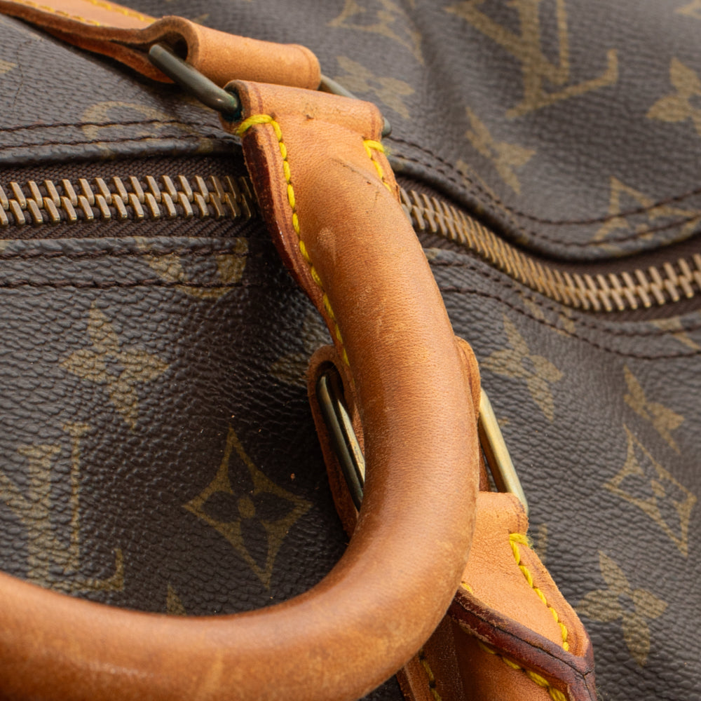 Keepall 55 Vintage en toile monogram marron
