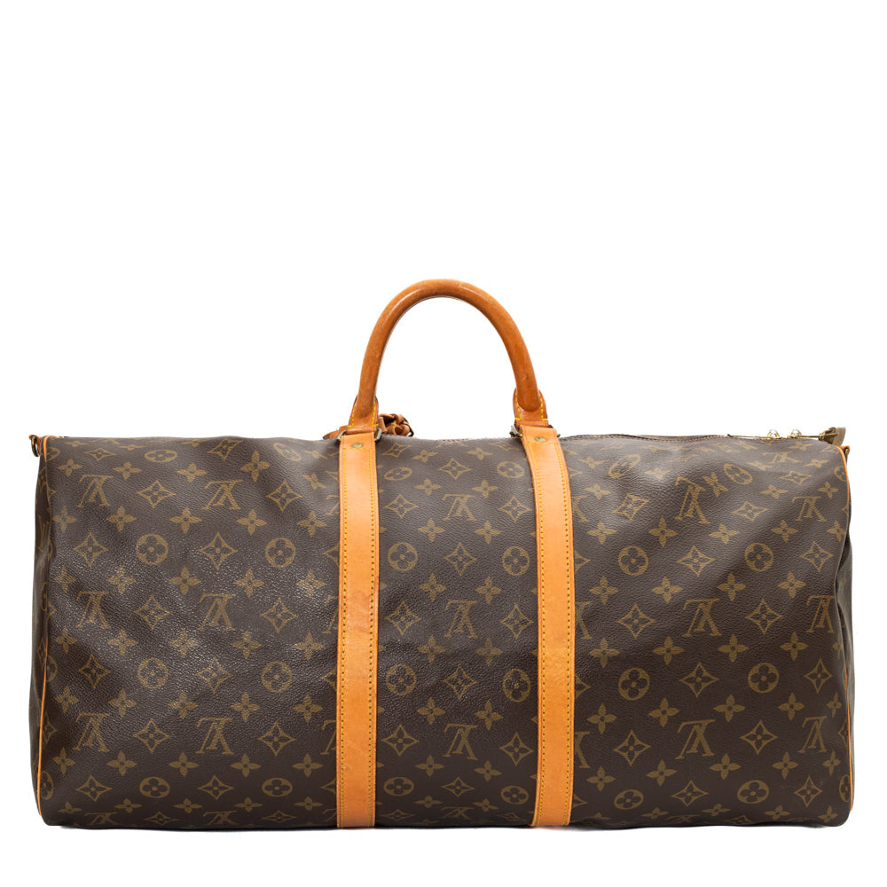 Keepall 55 Vintage en toile monogram marron