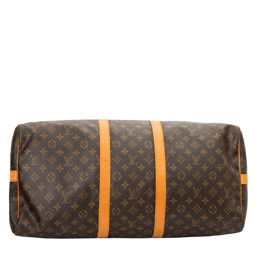 Keepall 55 Vintage en toile monogram marron