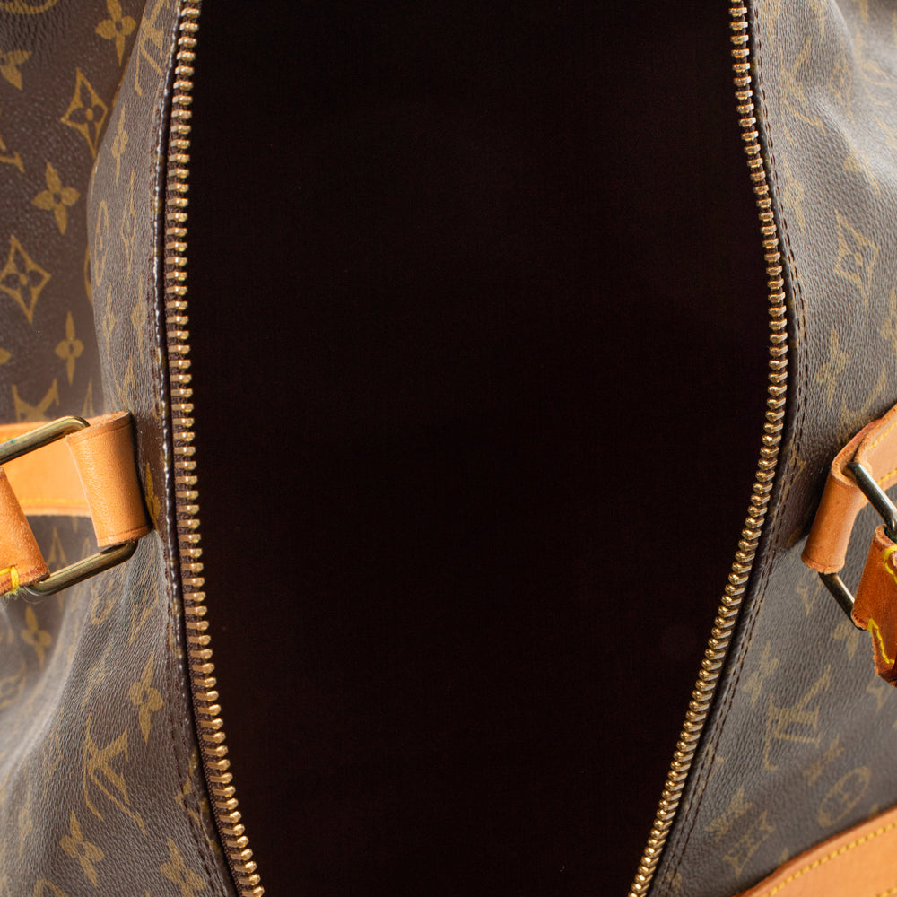Keepall 55 Vintage en toile monogram marron