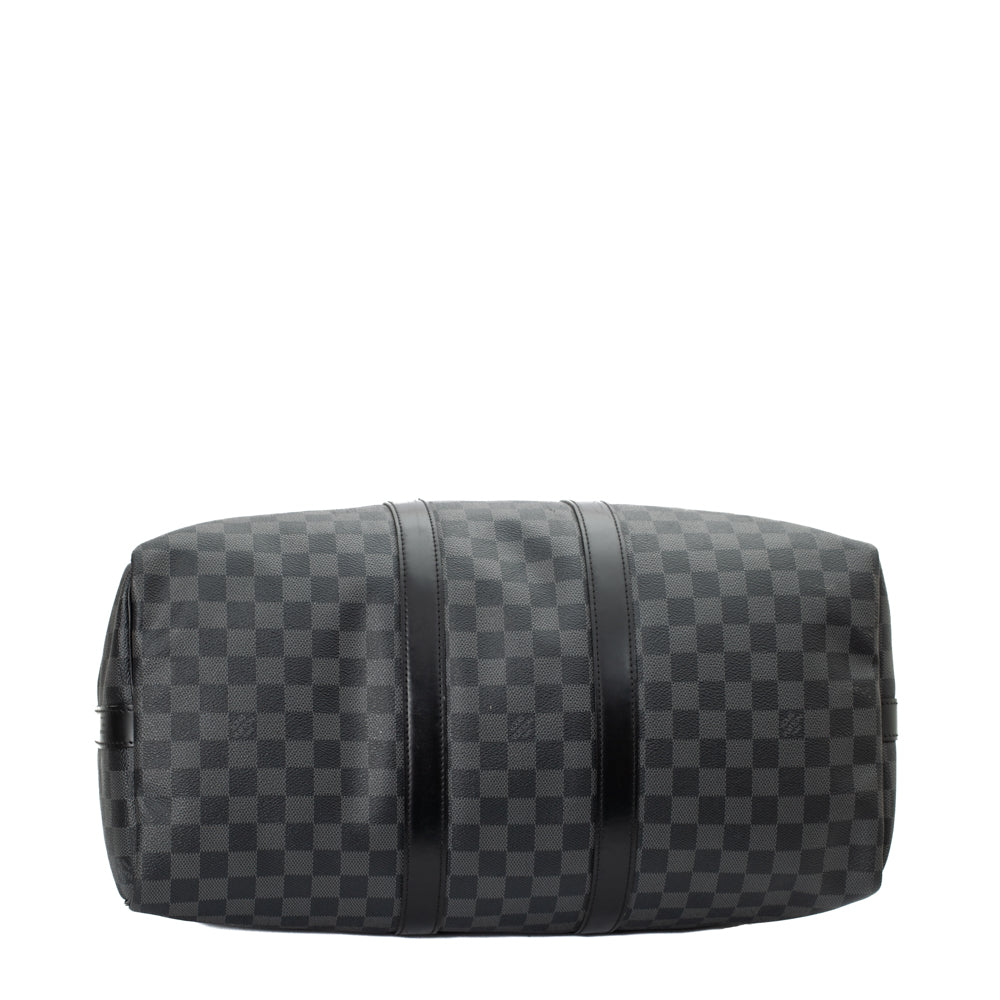 Keepall 45 en toile damier gris