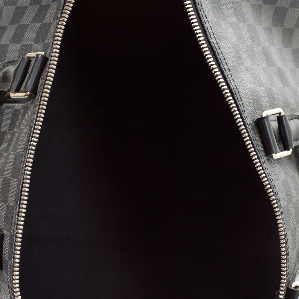 Keepall 45 en toile damier gris