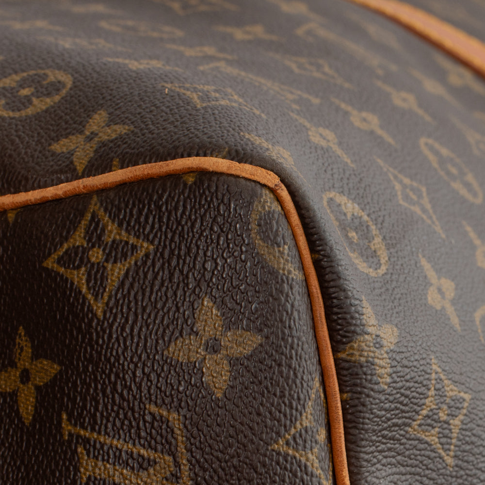 Keepall 60 Vintage en toile monogram marron