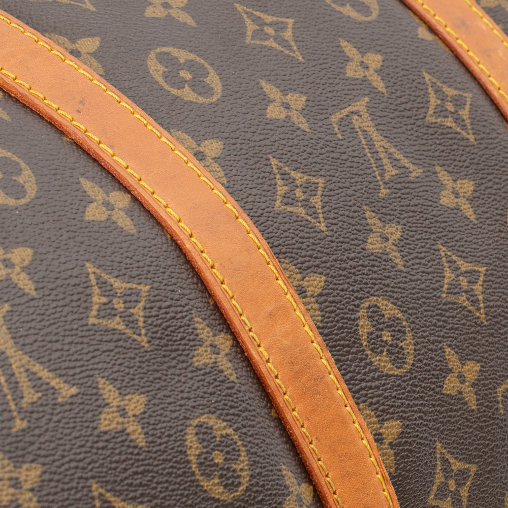 Keepall 60 Vintage en toile monogram marron