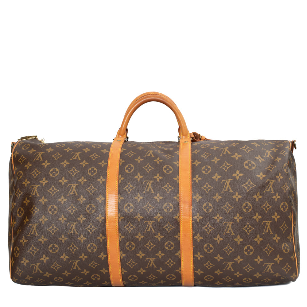 Keepall 60 Vintage en toile monogram marron