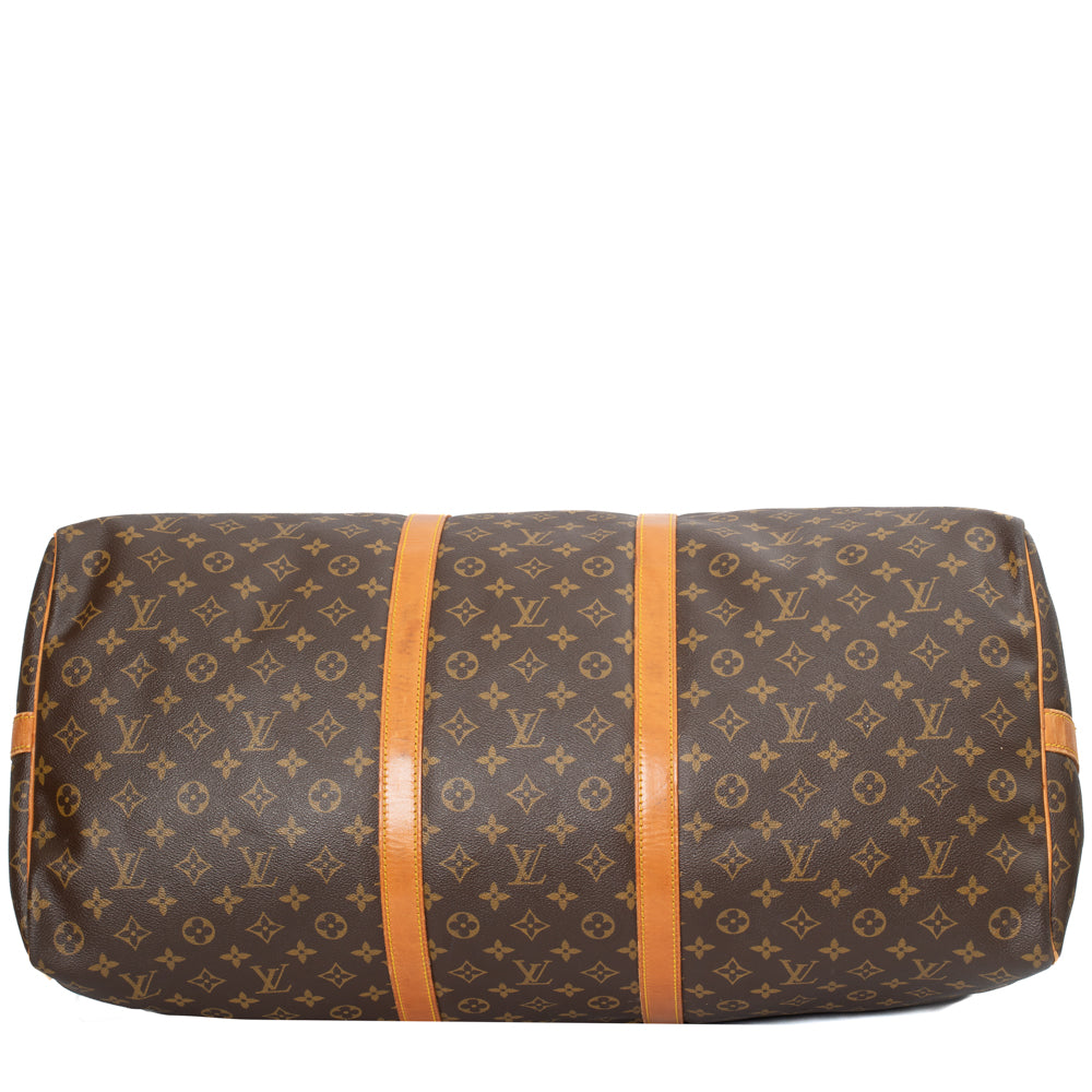 Keepall 60 Vintage en toile monogram marron