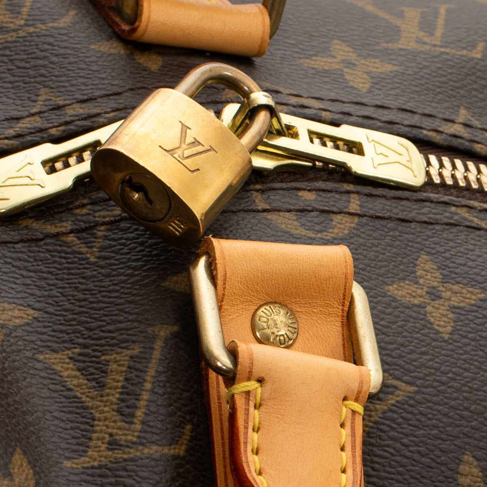 Keepall 50 Vintage en toile monogram marron