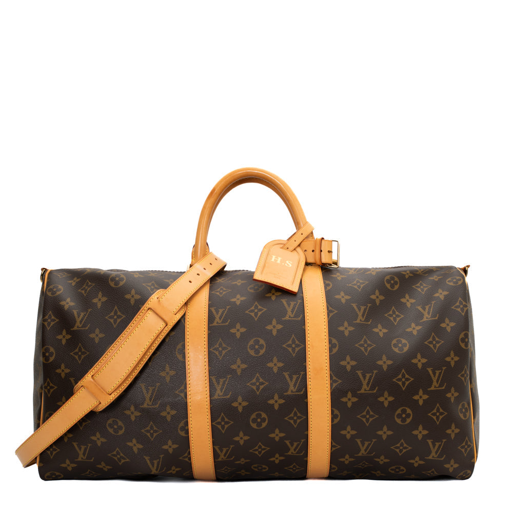 Keepall 50 Vintage en toile monogram marron