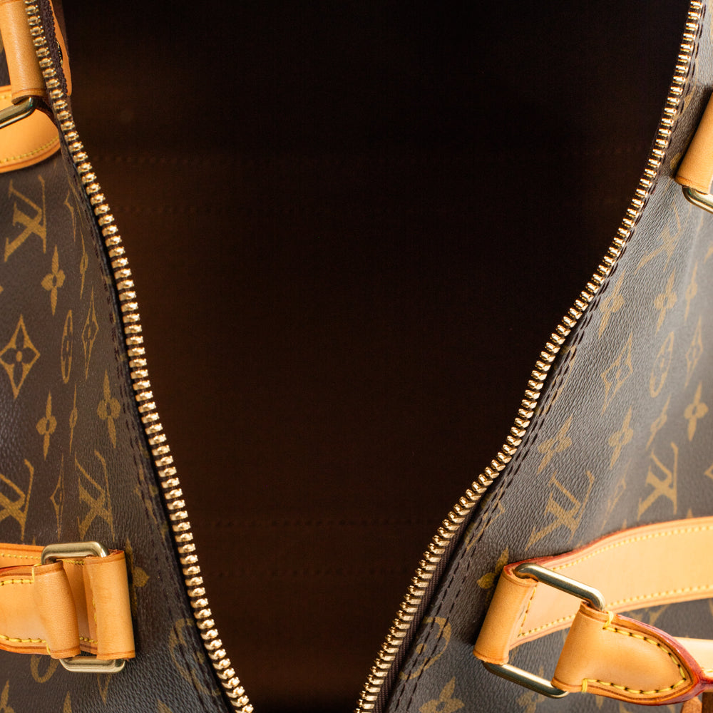 Keepall 50 Vintage en toile monogram marron