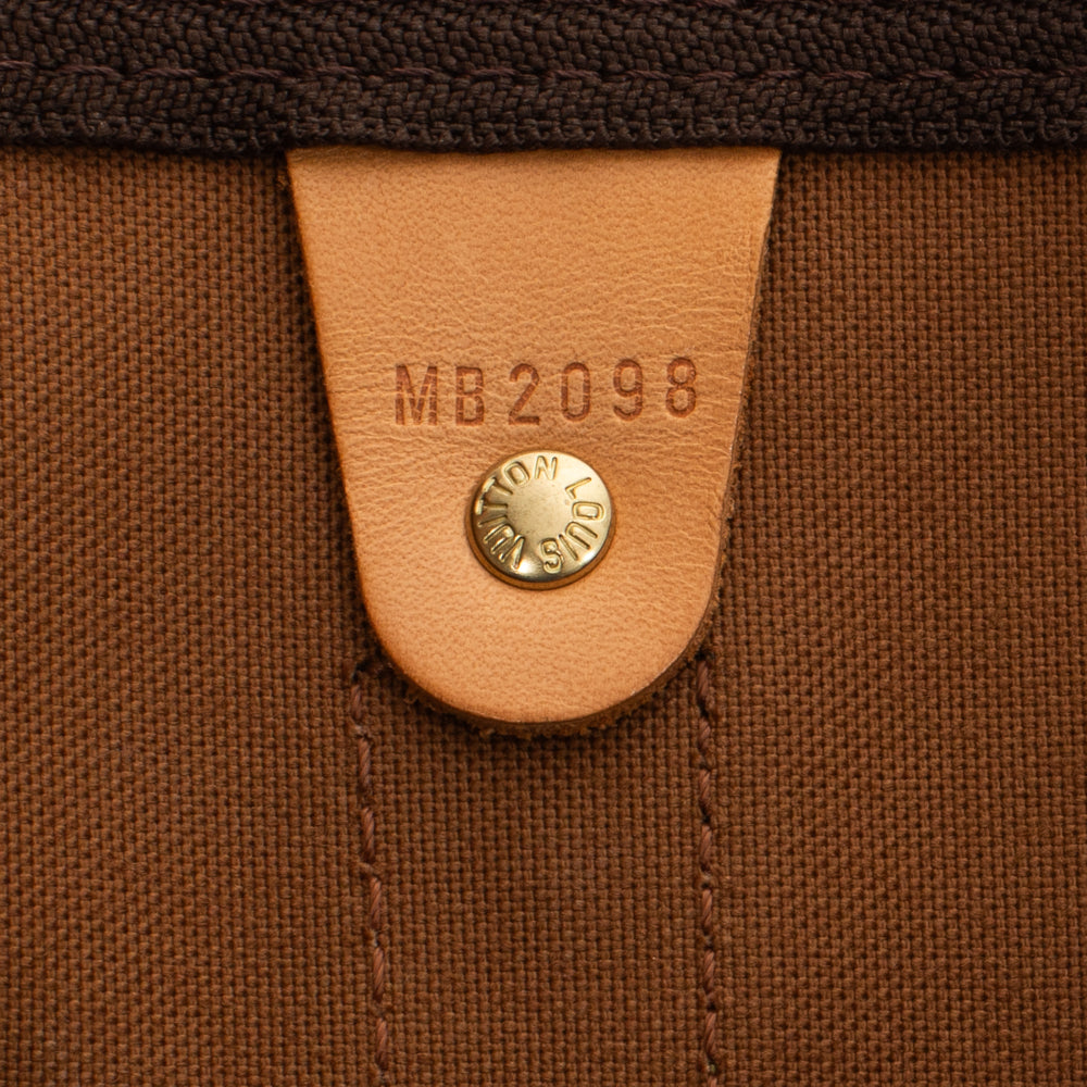 Keepall 50 Vintage en toile monogram marron