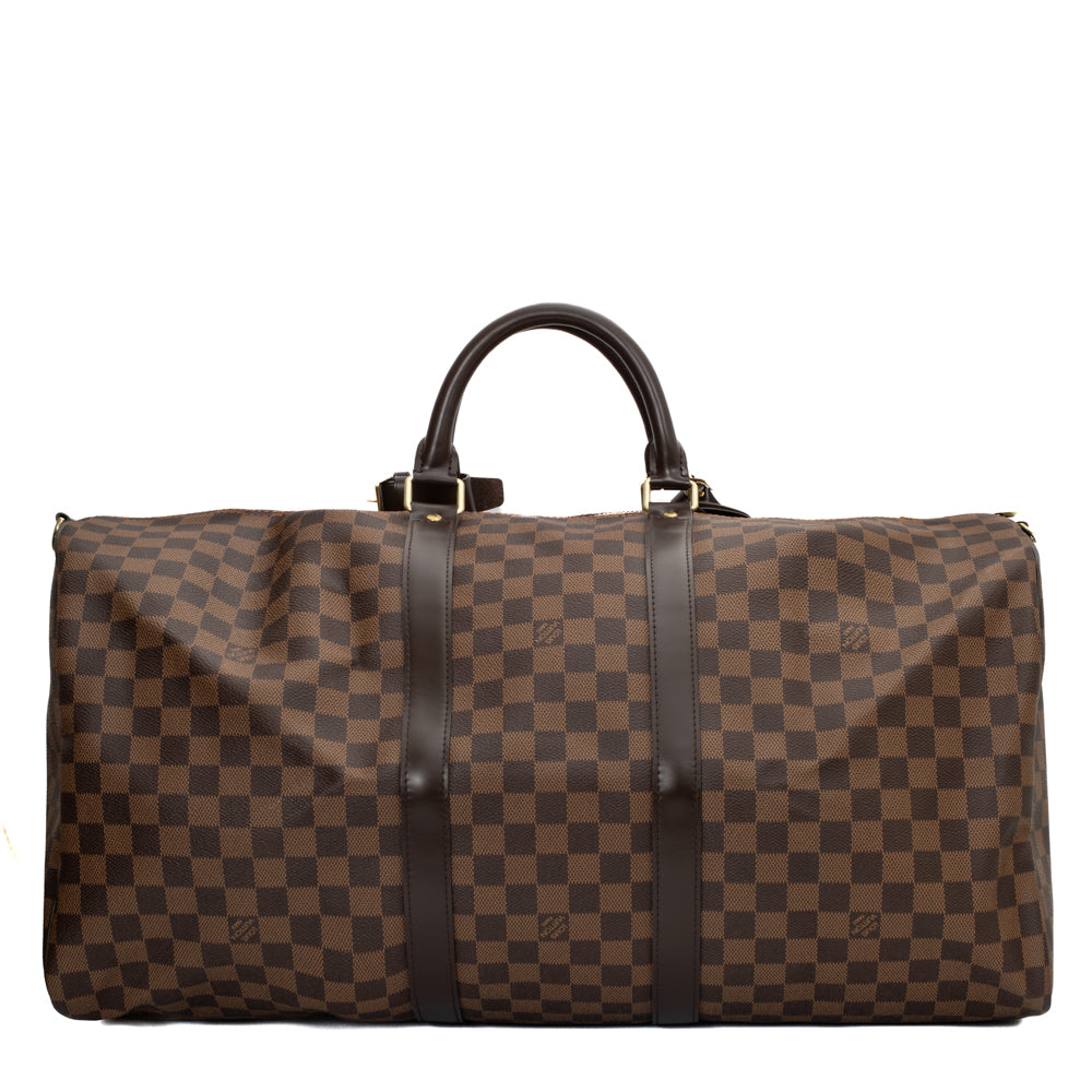 Keepall 55 en toile damier ébène