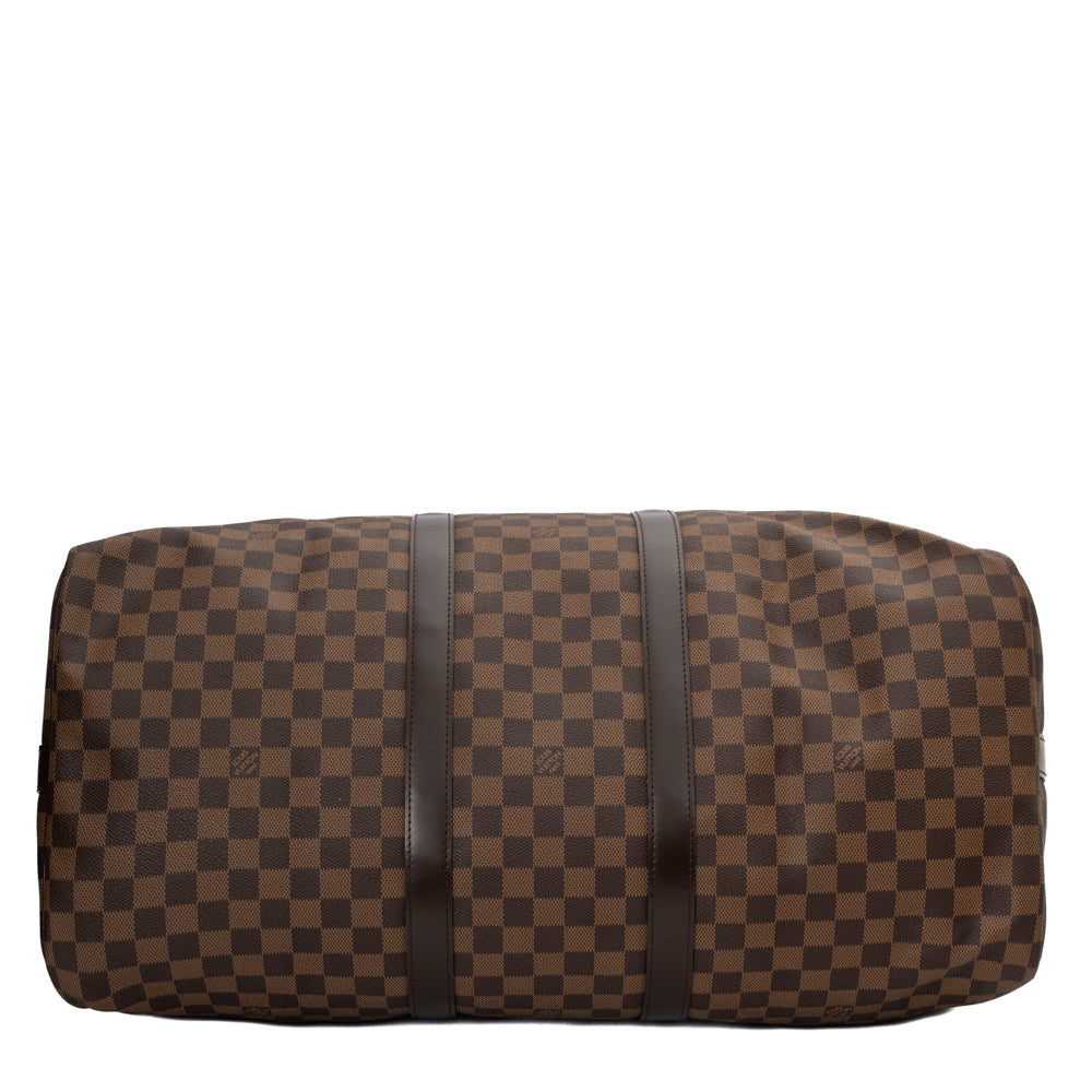 Keepall 55 en toile damier ébène