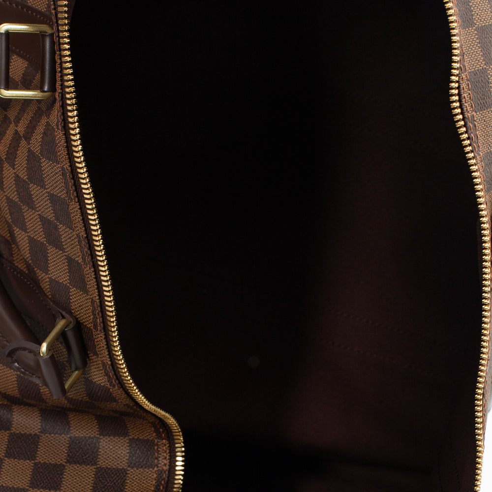 Keepall 55 en toile damier ébène