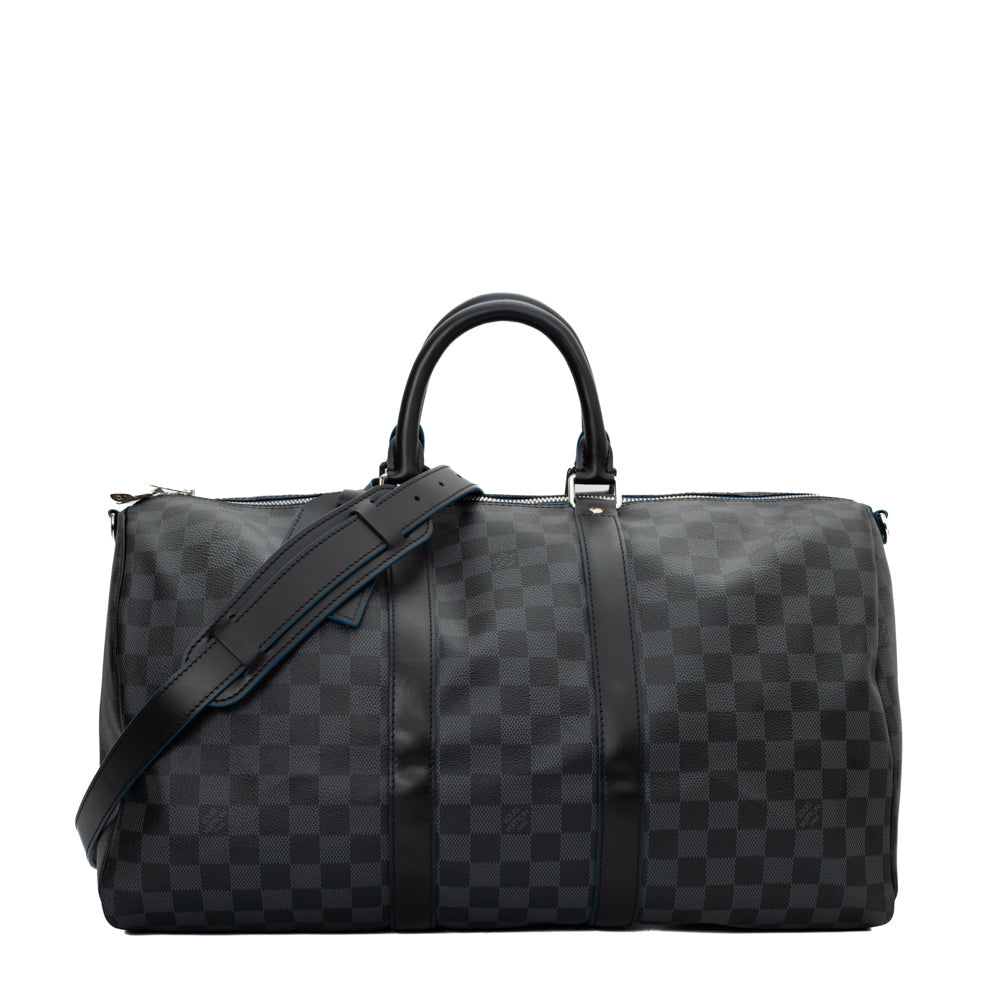 Keepall 45 en toile damier gris