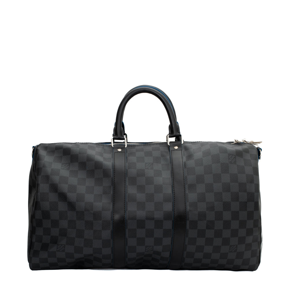 Keepall 45 en toile damier gris