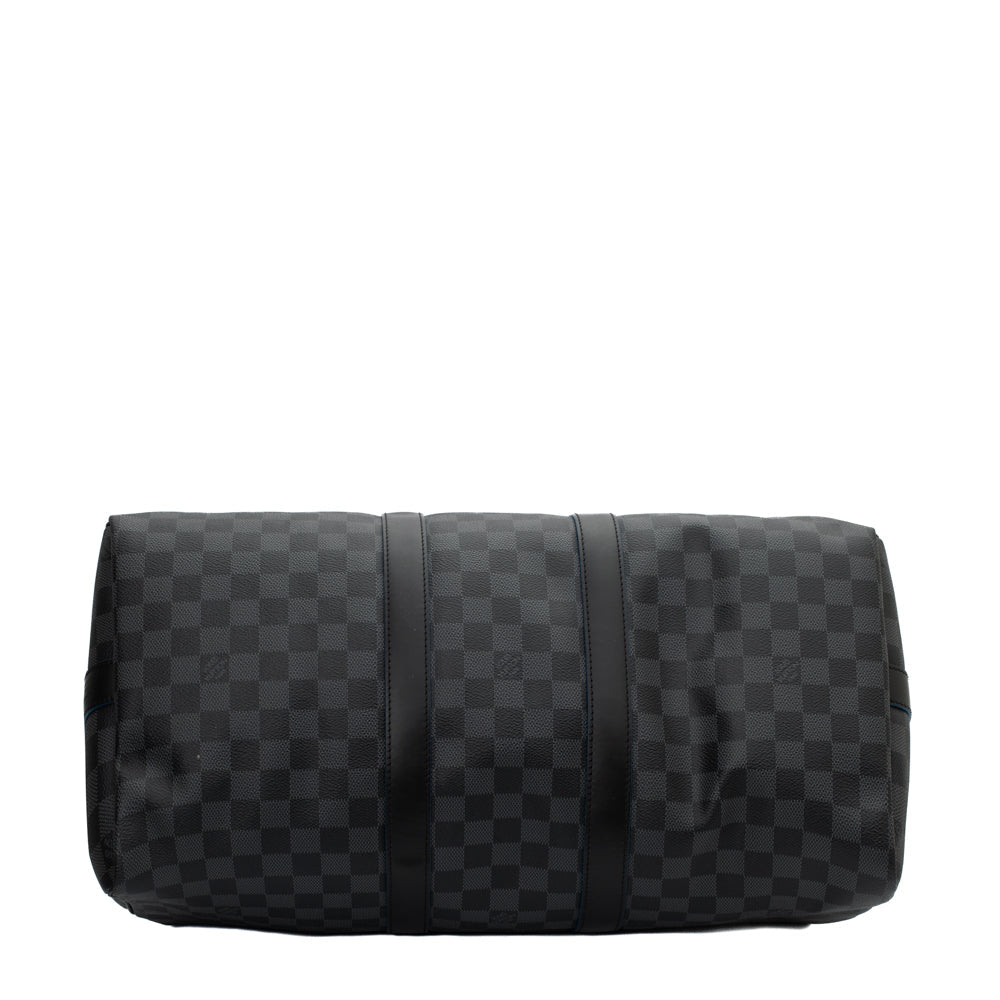 Keepall 45 en toile damier gris