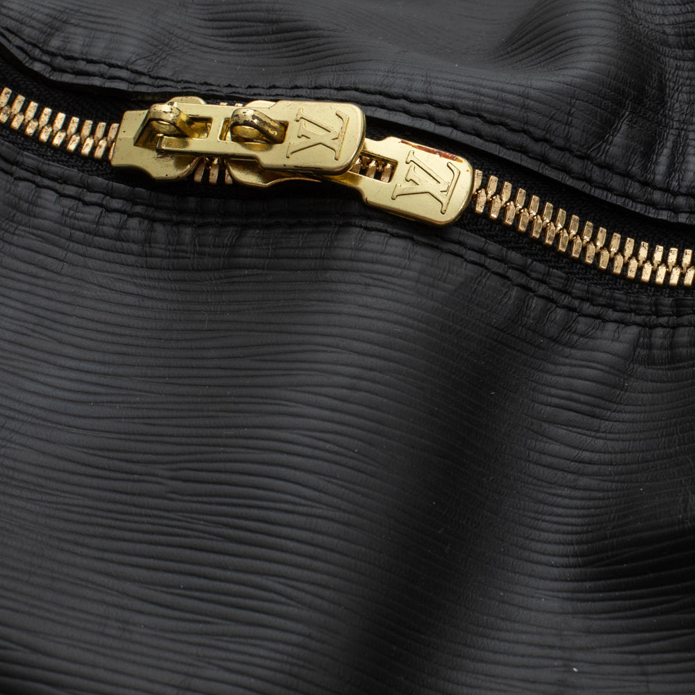 Keepall 45 Vintage en cuir épi noir
