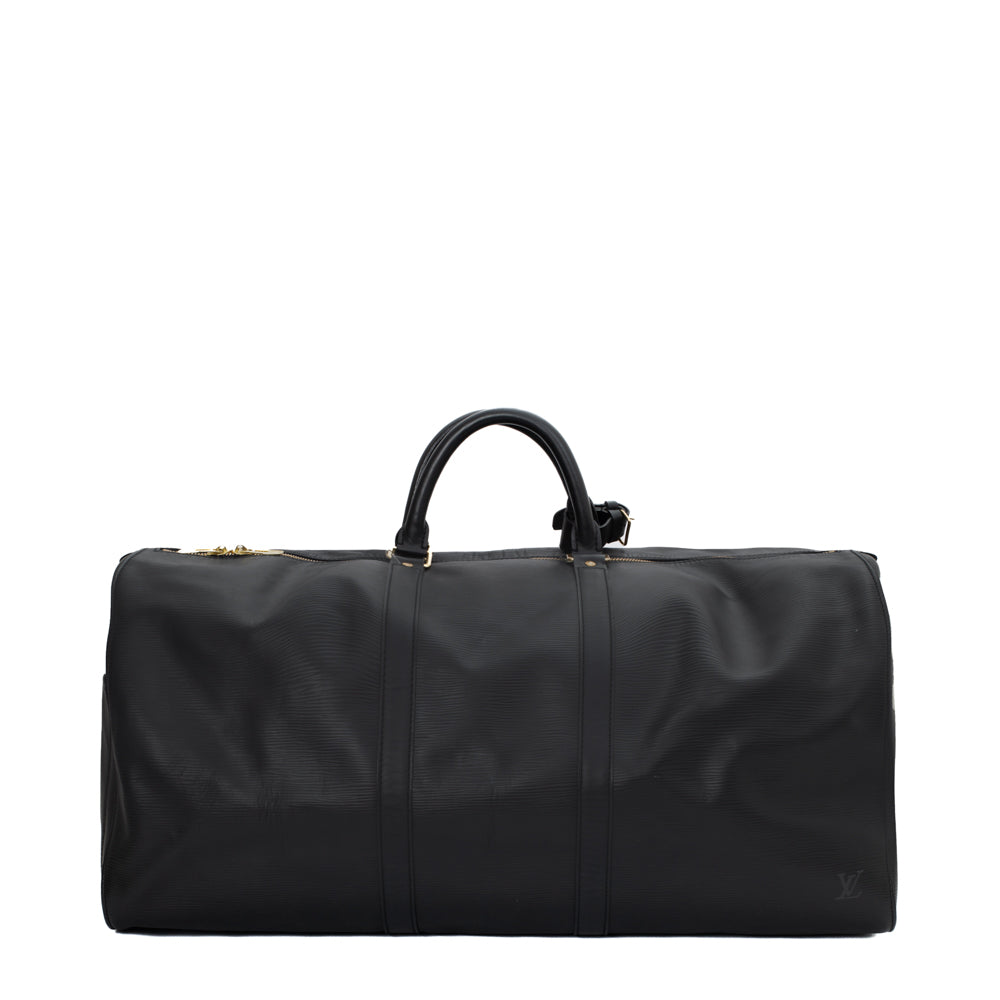 Keepall 45 Vintage en cuir épi noir